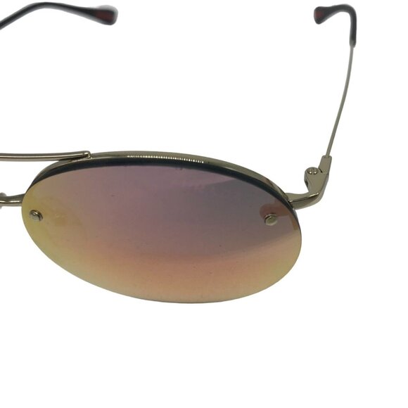Prada Womens Aviator Sunglasses Lt Gold Metal Frame & Rose Lens SPS 51R ZVN-5L2 - Picture 8 of 16